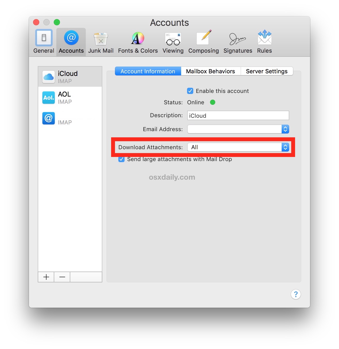 Mac Os X Sierra Upgrade Mail.app User Mailbox Missing